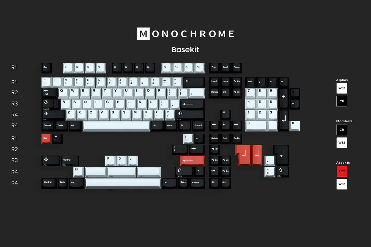 GMK Monochrome - Basekit